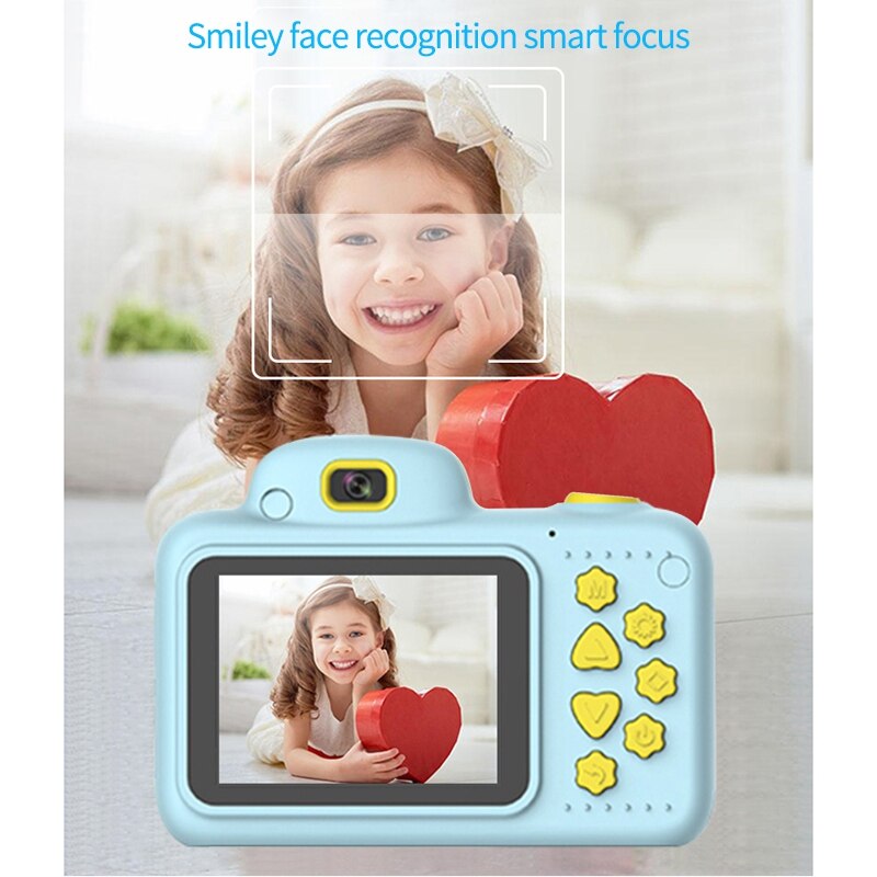 DIY Digital Children Camera DSLR Camcorder Dual Lens Cartoon Kids Toys Cartoon Cute Toys Outdoor for Children Baby