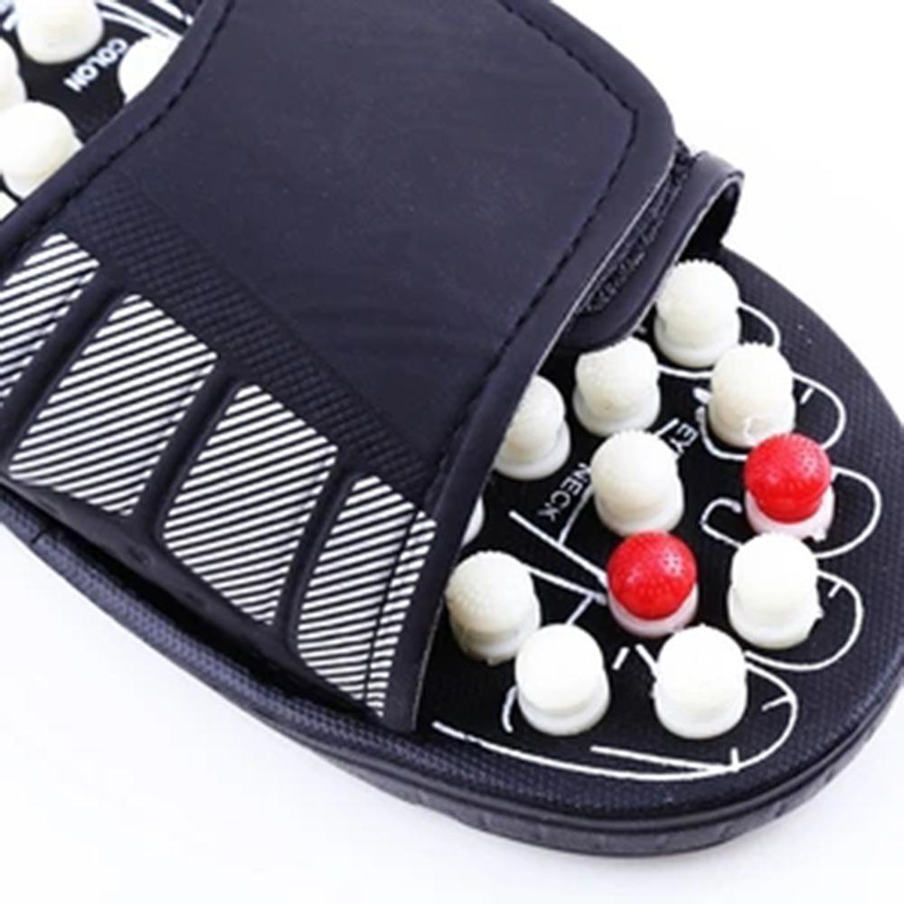 Zwart Wit Roterende Gossip Zool Gezondheid Massage Schoenen Magnetische Therapie Massage Slippers Dot Massage Slippers