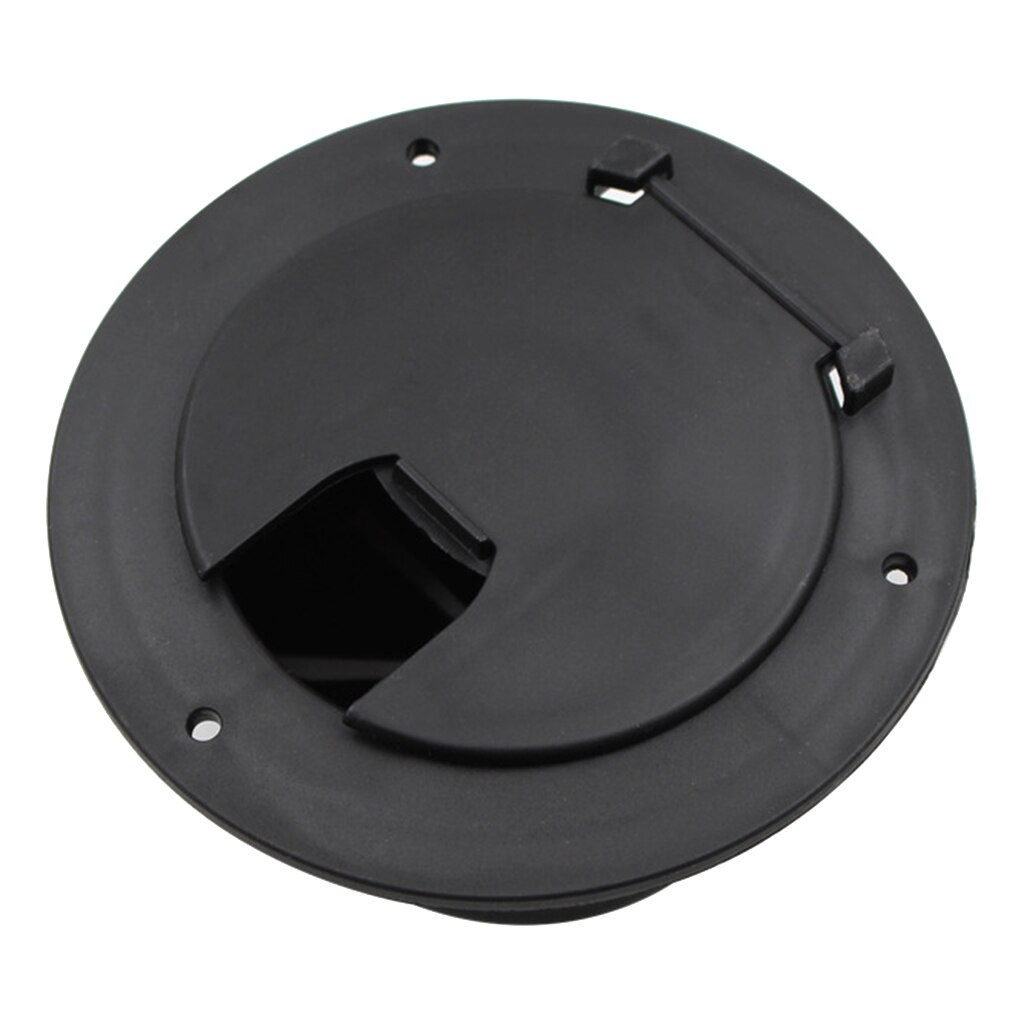 5.2inch Round Electrical Cable Hatch Black for RV Trailer Camper