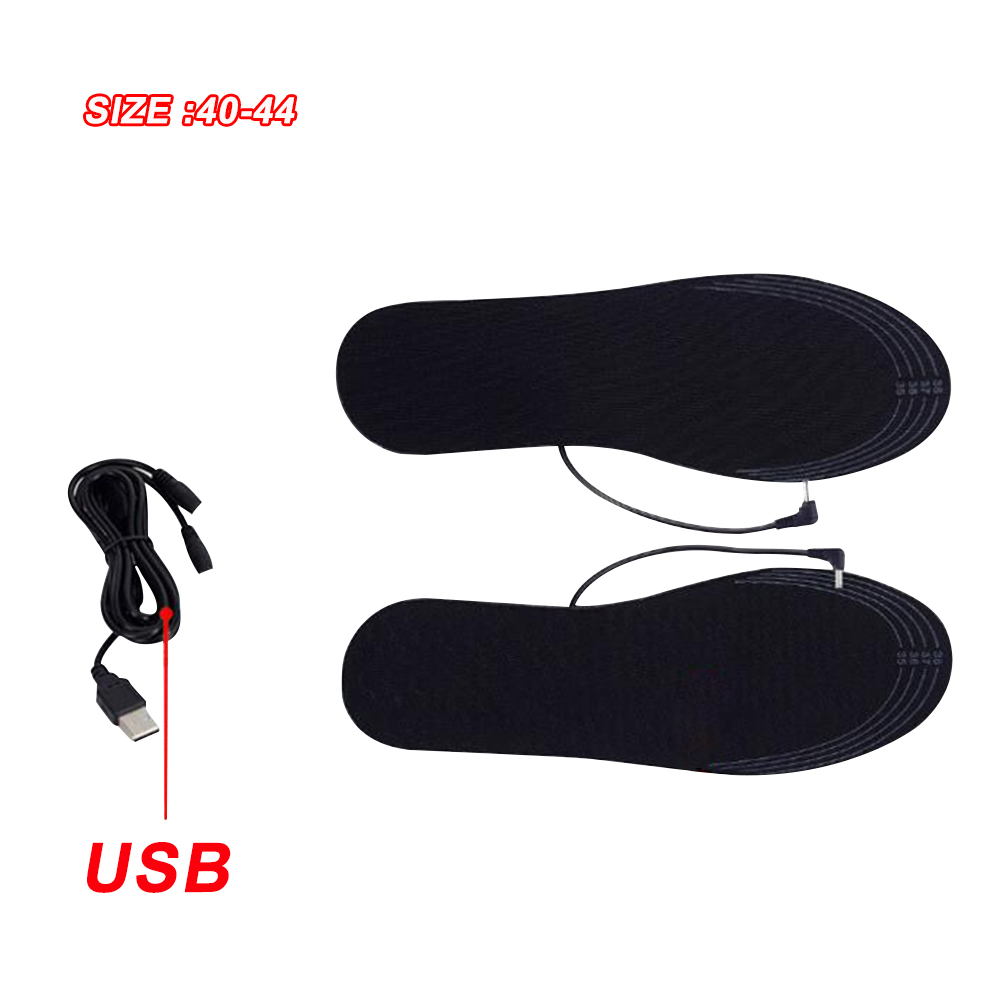 Tee itse leikattavat lämmitetyt kengät pohjalliset usb sähköinen talvi jalkojen lämmitin vapaa koko sukkalämmitin pohjalliset miehille naiset poika tyttö 3: 40 to 44
