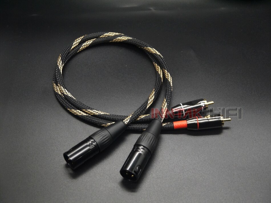 2Pcs/Pair CANARE AUDIO Cable RCA To XLR (Male or Female) HIFI Audio Cable For Amplifier DAC TV / 0.5M- 5M NO1062