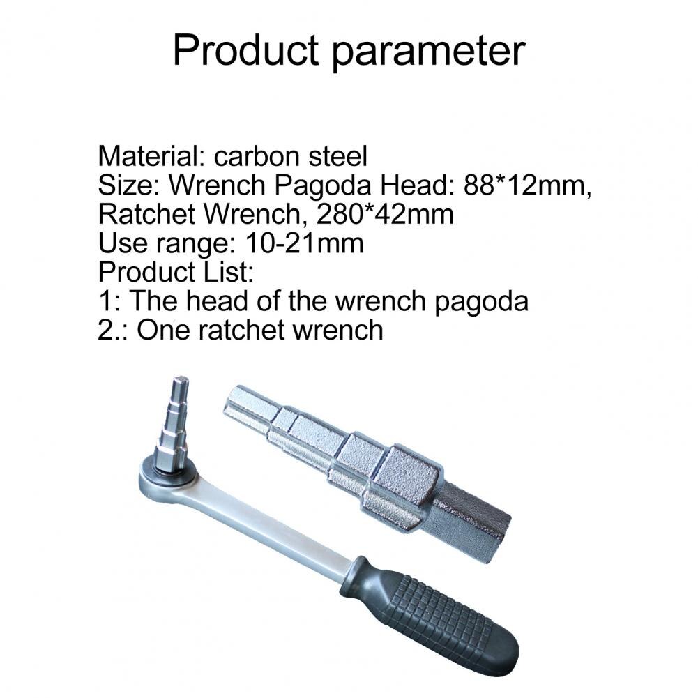 Ratchet Socket Wrench Valve Pumping Disassembly Universal Carbon Steel Hand Tool Radiator Pagoda Head Spanner for Car Repair