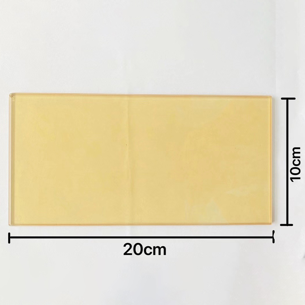 Wood Stove Stove Door Glass Part Block Smoke Furnace Door High Temperature Replacement Wear-resistance 2 Size Accessories: Yellow