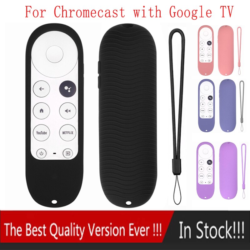 silikon Fernbedienung Abdeckung Für Chrome Mit Google TV Stimme Fernbedienung Anti-verloren Fall Für Chrome Stimme Fernbedienung control