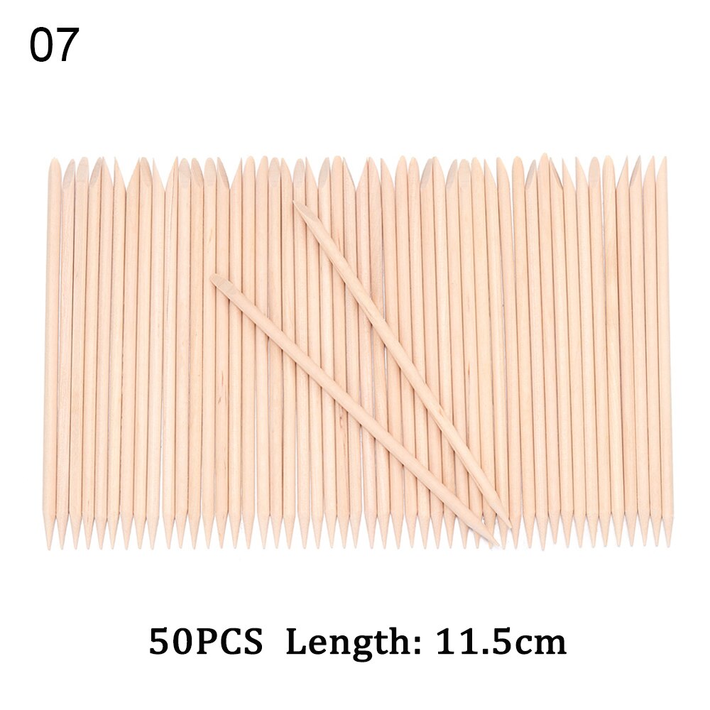 3 Sizes Orange Wood Sticks for Cuticle Pusher Cuticle Remove Tool forks for nails Manicures Tools 10/30/50/100Pcs/Set Whosale: 7