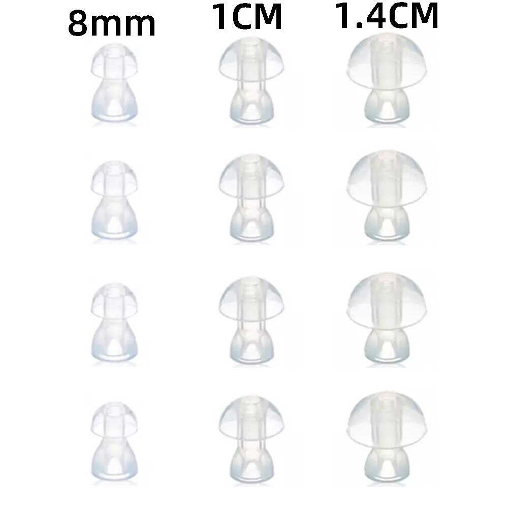 Universal aparelho auditivo plug orelha ponta cúpula tubo de som mais tamanho para a marca bolso aparelhos auditivos bte aparelho auditivo transporte da gota: 3 Domes 4 Per