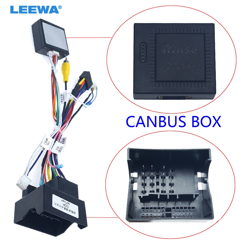 Leewa android bil mediaspiller navi radio canbus ledningsnett for volkswagen golf 5/6/ polo / passat / jetta / tiguan / touran / skoda