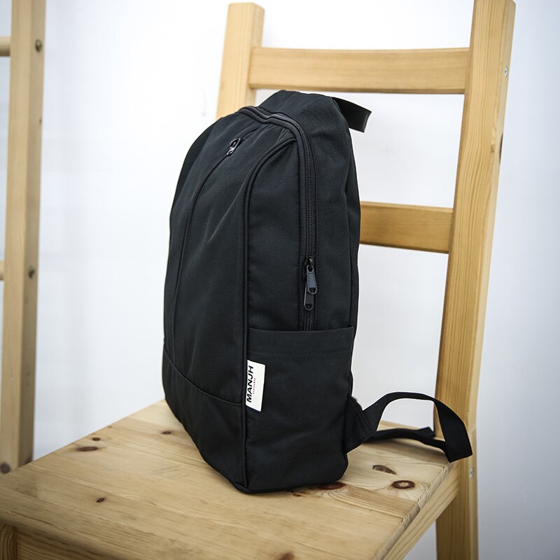 Nylon hommes sac à dos noir ordinateur portable unisexe étudiant école collège sac à dos pour hommes sac Nylon femmes sac à dos noir adolescents sac à dos