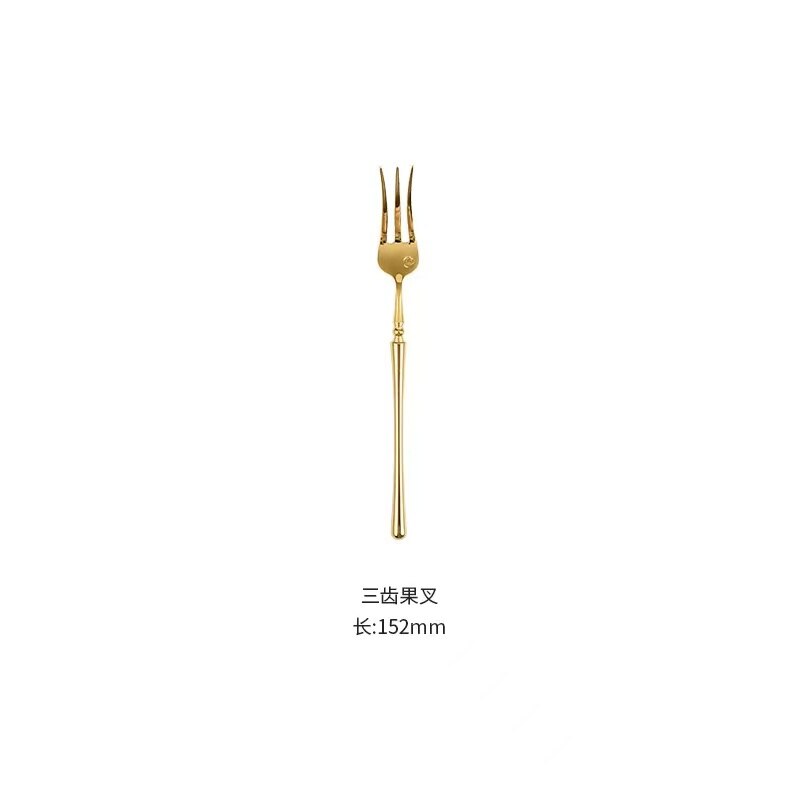Gold Cutlery Set Forks Spoons Knives Tableware Chopstick Spoon Knife ForkStainless Steel Dinnerware: 05