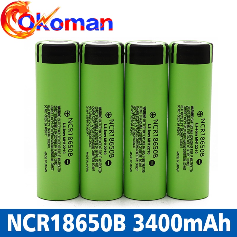 100% neue Original NCR18650B 3,7 v 3400 mah 18650 Lithium-Akku Für Taschenlampe batterien