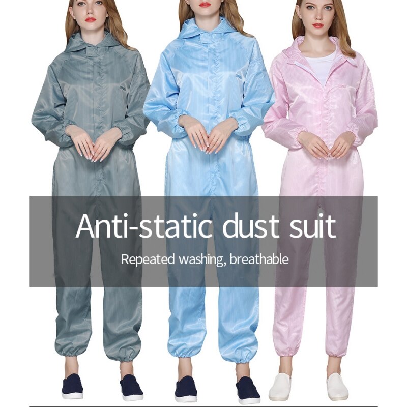Traje de protección reutilizable ropa antiestática traje de PPE a prueba de polvo y ropa de contacto aislada Unisex