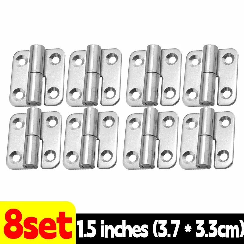 1-10Pcs Detachable Hinge Slip Joint Flag Lift Off Stainless Steel Removable Swing Hinge for Home Cabinets Wardrobes and Doors: Transparent