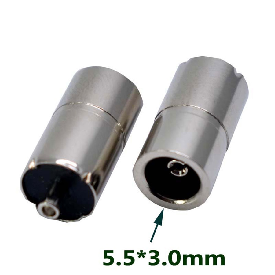 EClyxun 1 piezas DC Power Jack conector 5,5 * x2.1/6,5x3,0mm/7,4x5,0mm /5,0x3,0mm/6,0x4,4mm/3,5x1,35mm/4,0x1,7mm de Metal adaptador de enchufe