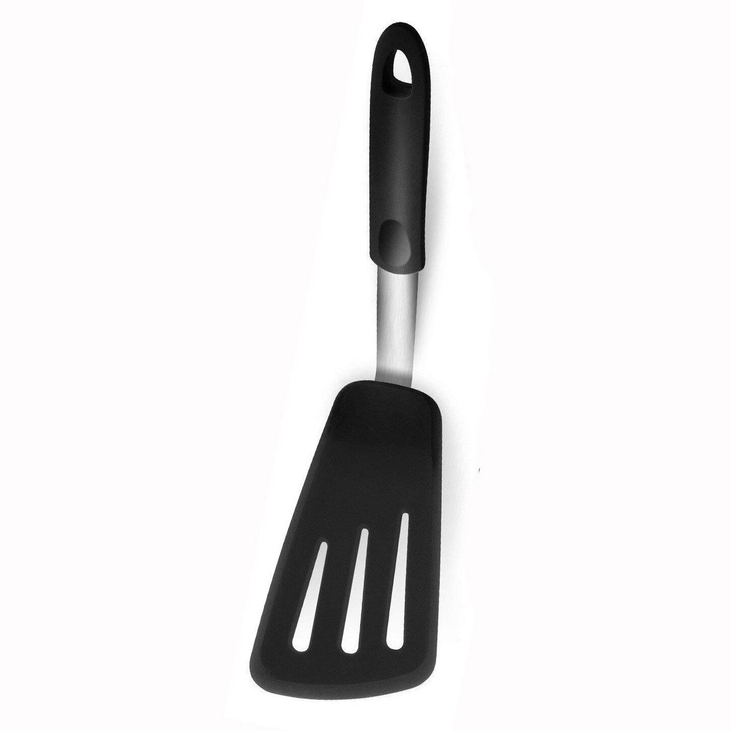 Food Grade Silicone Cooking Tool Convenience Kitchen Shovel Cookware High Temperature Resistance Spatula Utilities Supplies Item: 1PCS Black D