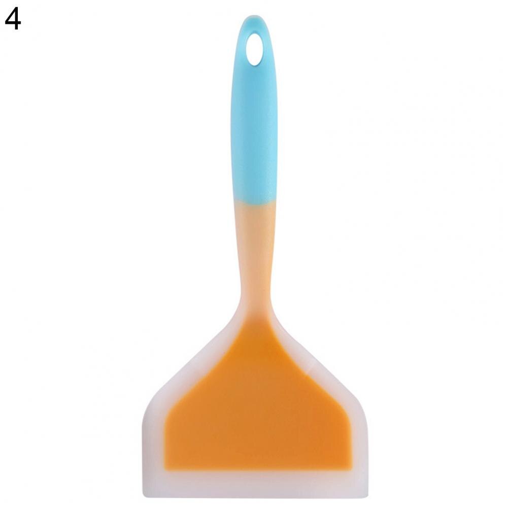 Silicone Kitchenwares Cooking Utensils 10 Styles Spatula Frying Pan/Nougat Shovels Kitchen Scraper Wide Pizza Cooking Tools: 4