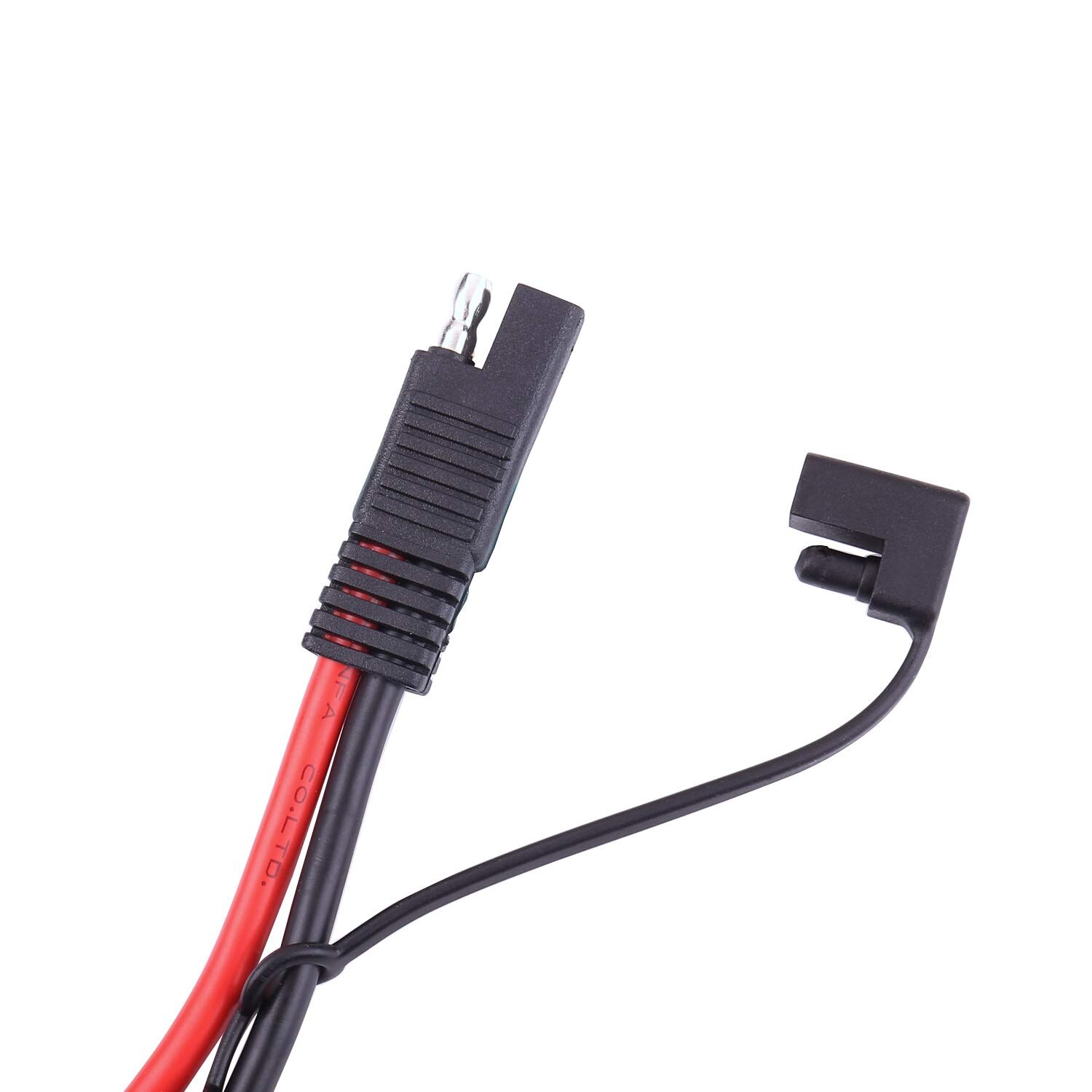 SAE 30A Connertor to O Ring Terminal Harness, with 30A Protection Fuse, 2-Pin Quick Disconnect Plug,SAE Battery Extension Cable