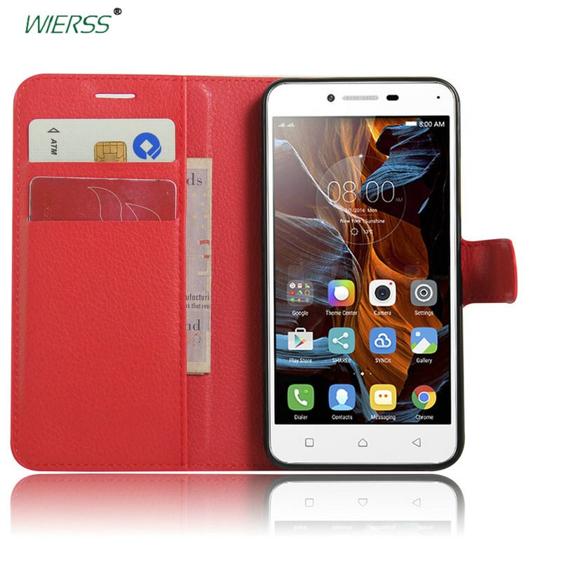 Pour Lenovo K5 Étui Portefeuille En Cuir étui pour Lenovo Vibe K5 Plus A6020 A6020a40 A6020a46 Citron 3 téléphone étuis de Couverture arrière avec Support