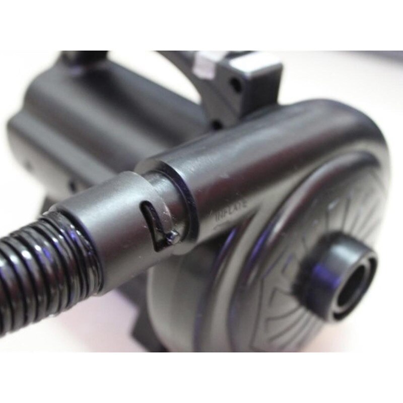 Auto Oplaadbare Elektrische Luchtpomp Deflate Kussen Opblaasbare Boot Hogedruk Luchtcompressor Led Indicator Eu Plug