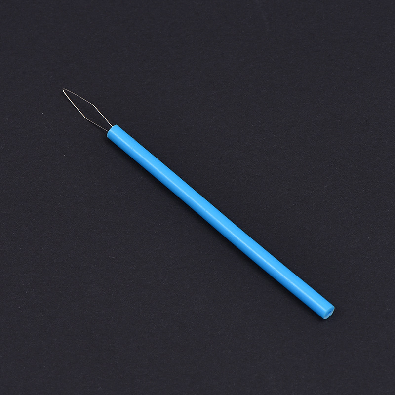 10pc Zylindrische Bunte Nadel Einfädler NäHenne Einfädler Diy Zubehör Führer Beader Einfädeln Nadel NäHenne Werkzeuge: Licht Grau