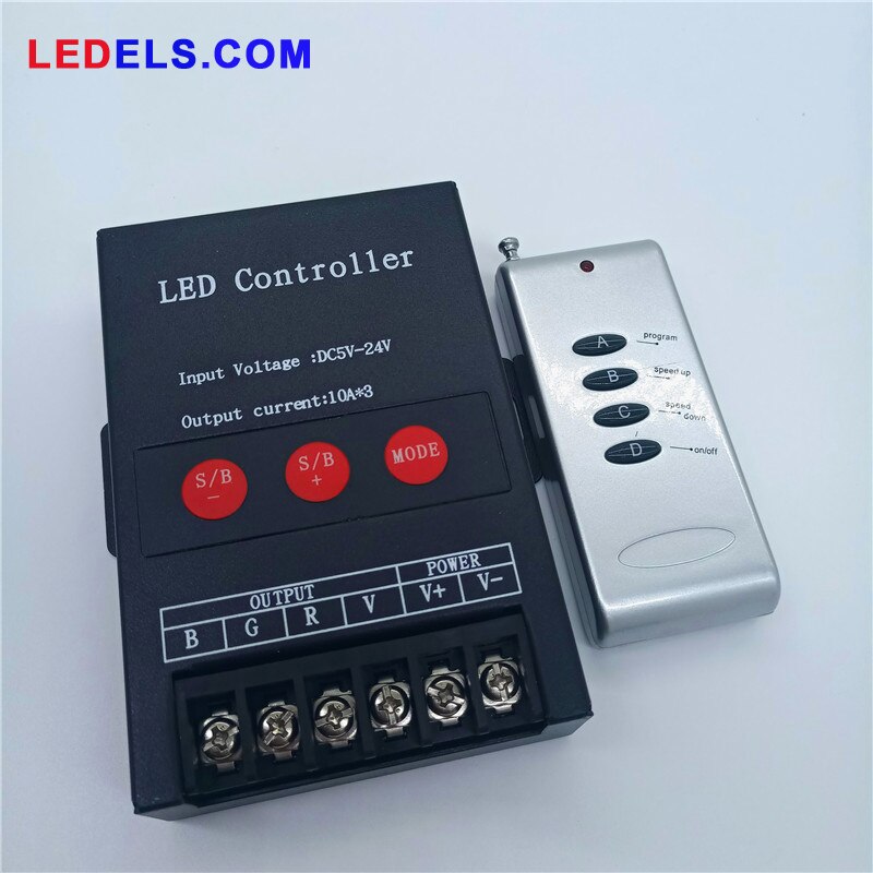 Rf rgb led controller rf trådløs rf fjernbetjening til rgb led lysbånd og moduler