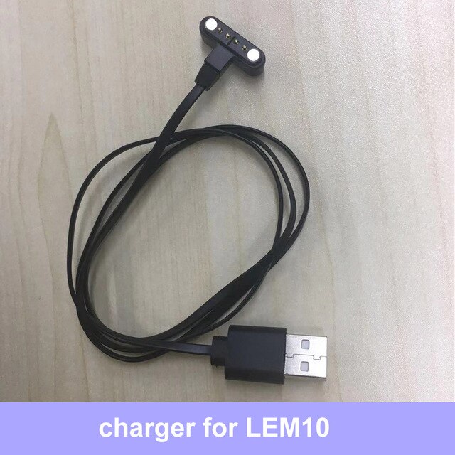 LEMFO LEM10 Smart Watch Accessories Charging Cable Screen Protector Leather Strap Replacement for LEM10: LEM10 charger cable