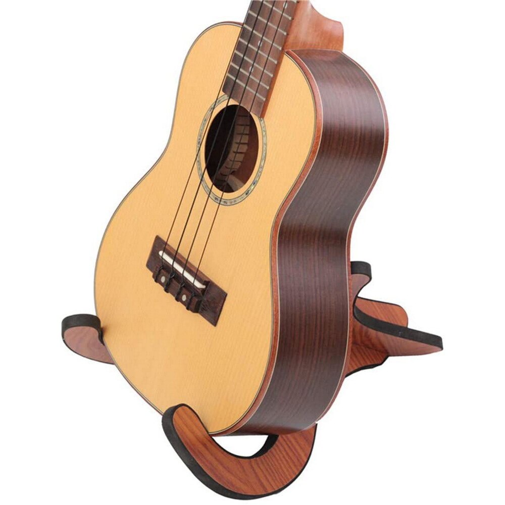 Wooden Guitar Stand Portable Natural Wood Folding Ukulele Stand Mini Musical instrument Stand for Guitar, Ukulele,Violins