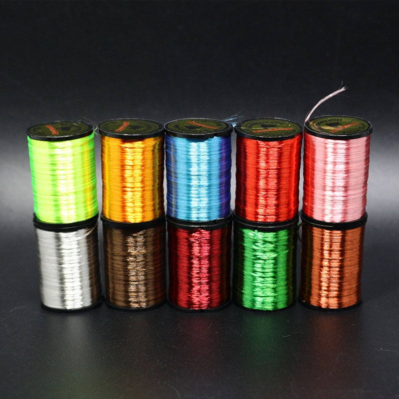 Royal Sissi-Hilo de neón para atar moscas, 10 colores opcionales, hilo para atar moscas resaltadas 300D, material para atar patrones de salmón y lubina