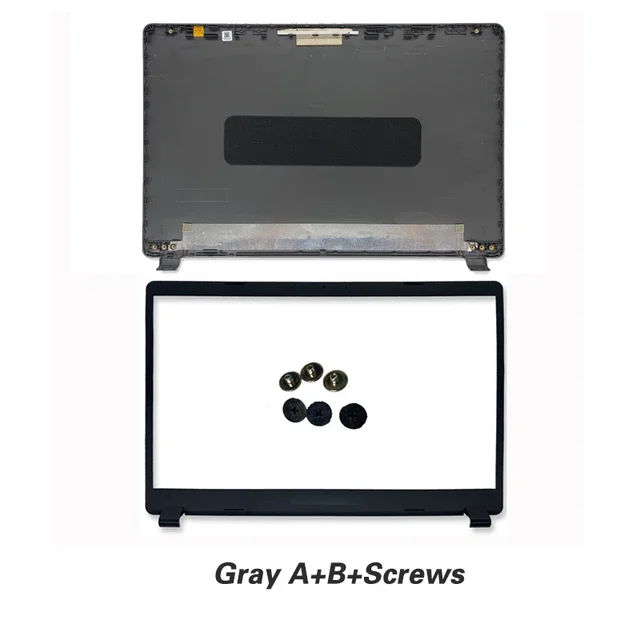 Voor Acer Aspire 3 N19C1 A315-42 A315-42G A315-54 A315-54K A315-56 EX215-52 LCD Back Cover Achterdeksel Bezel Scharnieren Top Case Grijs: Rose Rood