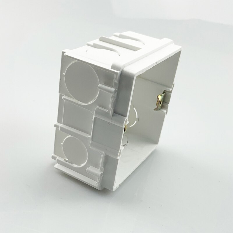 Witte Kleur 86Mm Verbergen Installatie Verborgen Mount Box Behuizing Junction Bedrading Dozen Voor Stopcontact Panel