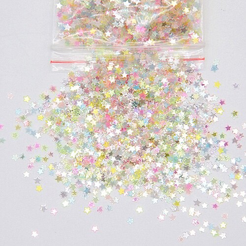 Boxi10g 3mm Glitter Slime Additives Supplies Sequins Slices Toppings Sprinkles Filler For Fluffy Cloud Clear Slime Clay: Multi-color