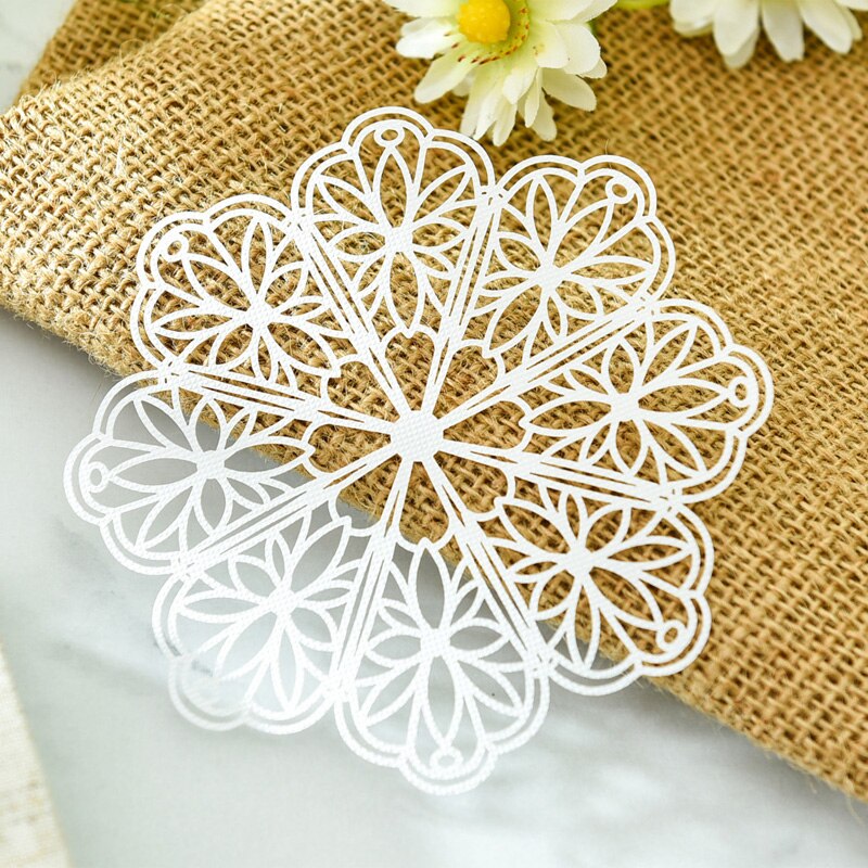 White Lace Paper Doilies/Placemats for Wedding Party Decoration Supplies Scrapbooking Paper Crafts H