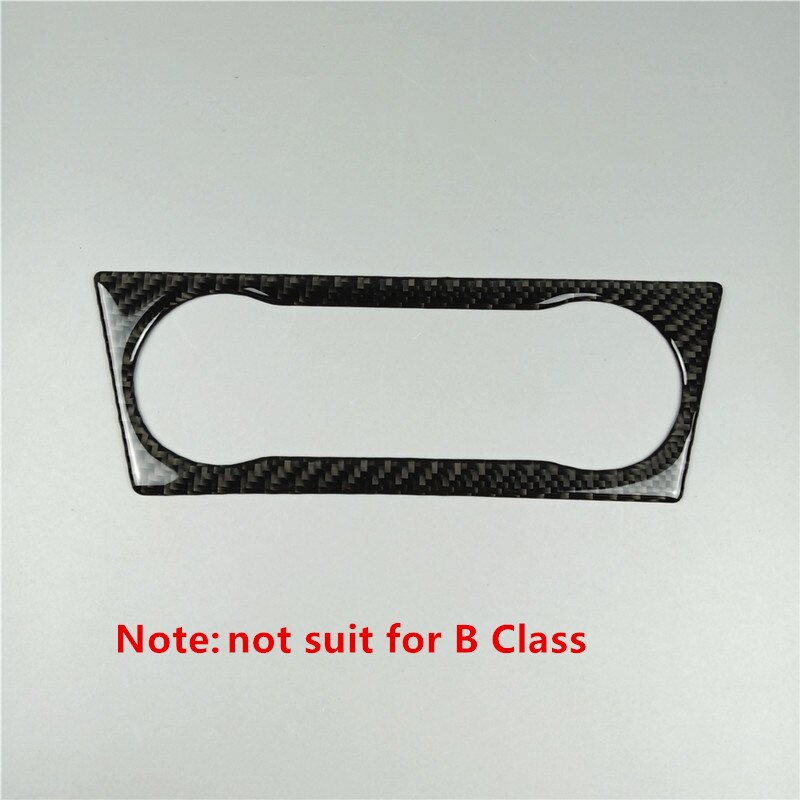 Carbon Fiber Speedometer Surround Cover Trim Sticker For Mercedes CLA GLA - Black, Self-Adhesive