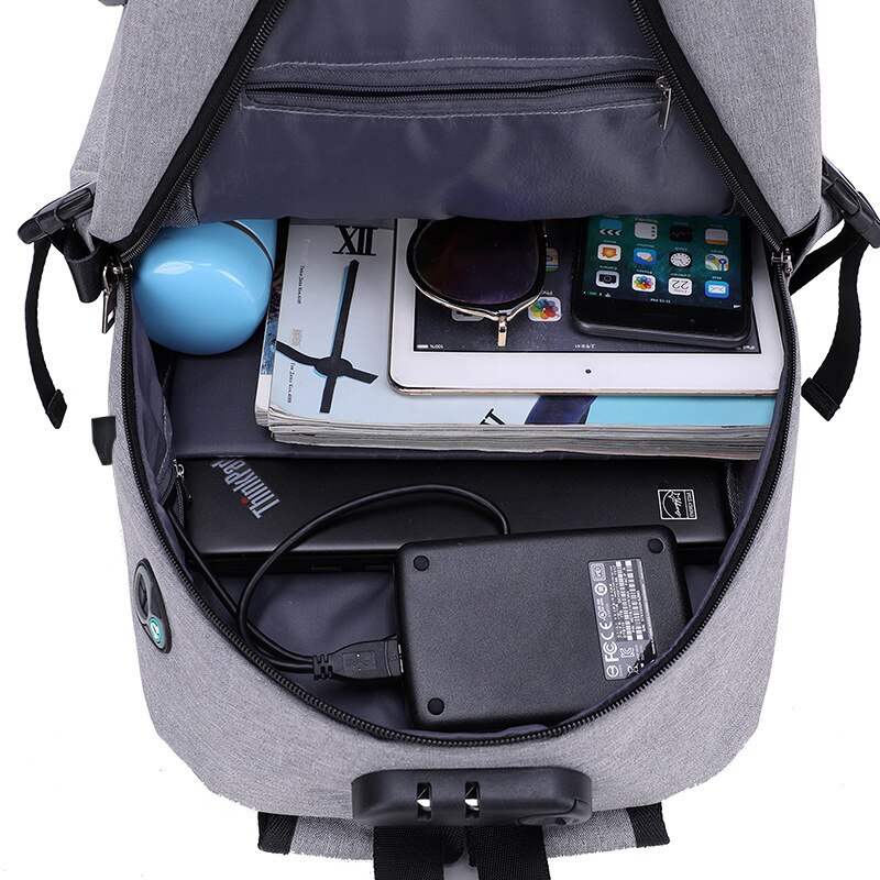 Anti-theft backpack casual student bag USB charging travel backpack,woman diaper bag