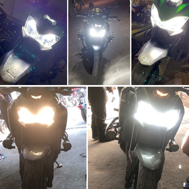 H7-bombilla de faro LED para Kawasaki, Bombilla de faro LED para Kawasaki ZX1000 EX300 EX650 Ninja ZX10R ZX6R 300 650 KLE650 Versys KLR650 ZR900 Z900 ABS 16