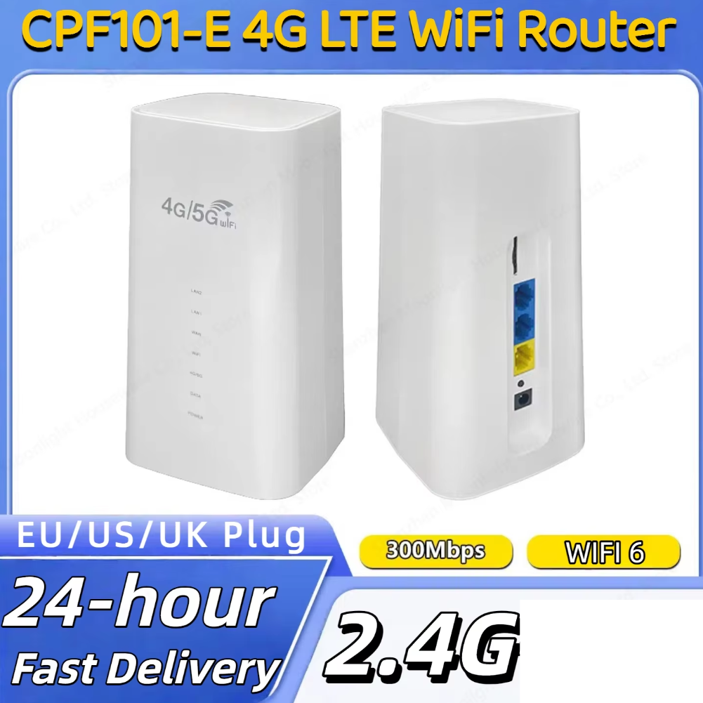 CPF101-E WiFi6 maille routeur 4G/5G CPE routeur avec emplacement pour carte SIM 300Mbps routeur WiFi sans fil maison bureau WiFi Hotspot routeur