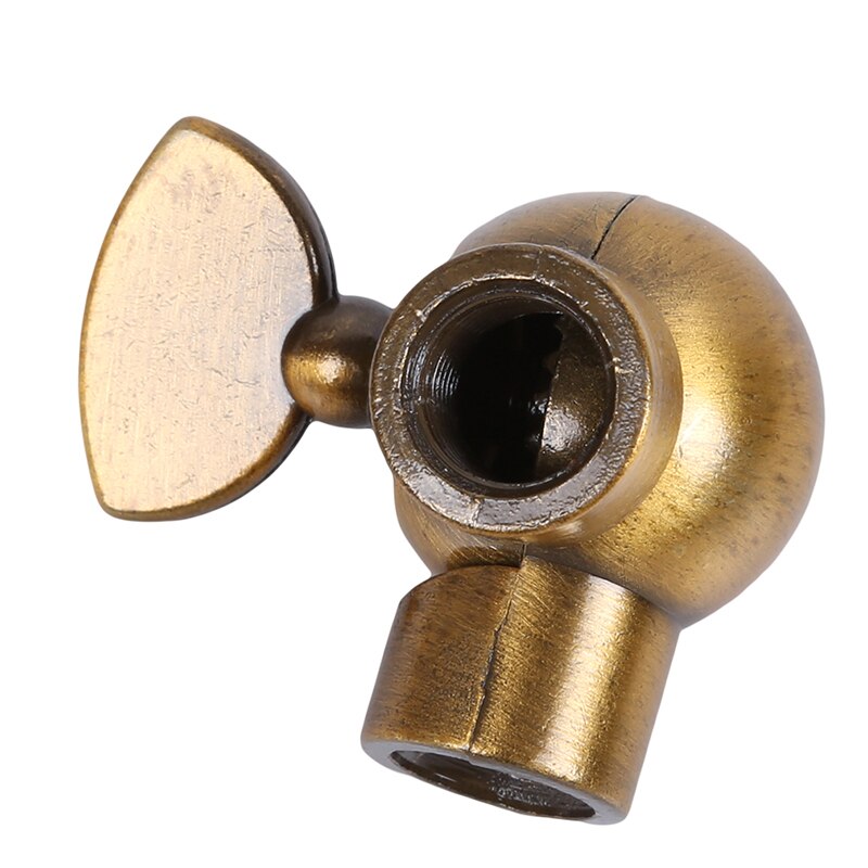 Conector de dos vías de aleación dorada Junta de Dirección Universal de doble paso adecuado para accesorios de lámpara de pared Retro