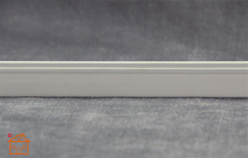 Baseboard Molding dollhouse miniature trim skirting board 1/12 scale DIY L60cm*1.5cm #B002: White