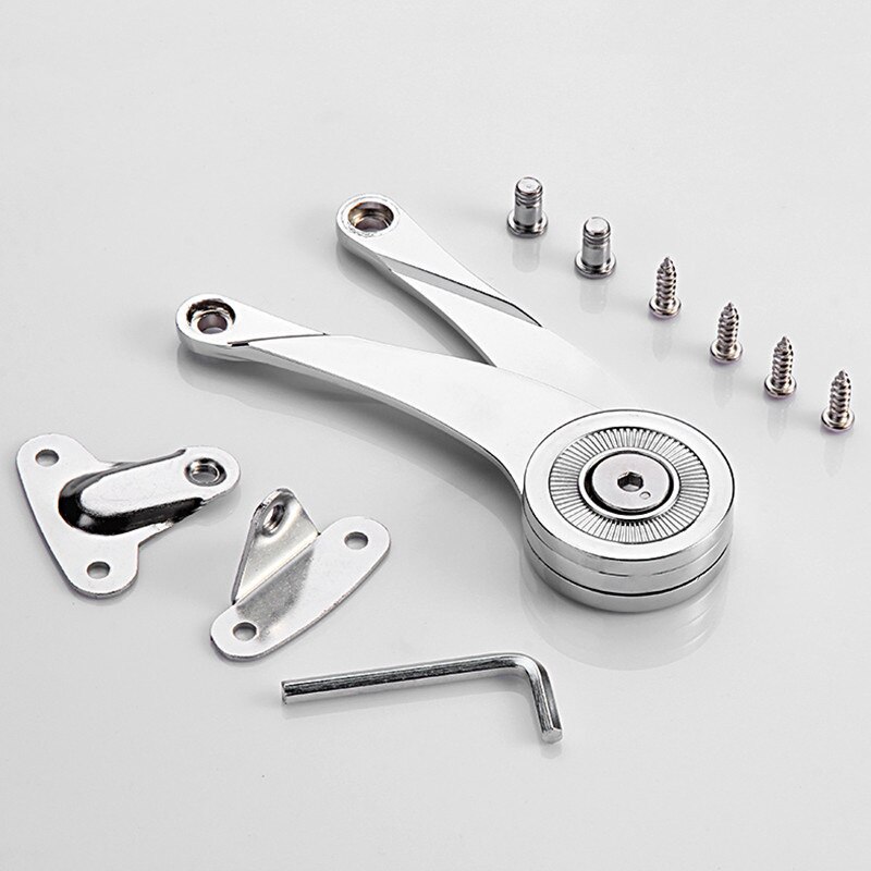 Zinc Alloy Cabinet Cupboard Door Adjustable Polishing Hinge Furniture Lift Up Strut Lid Flap Stay Support Hinge