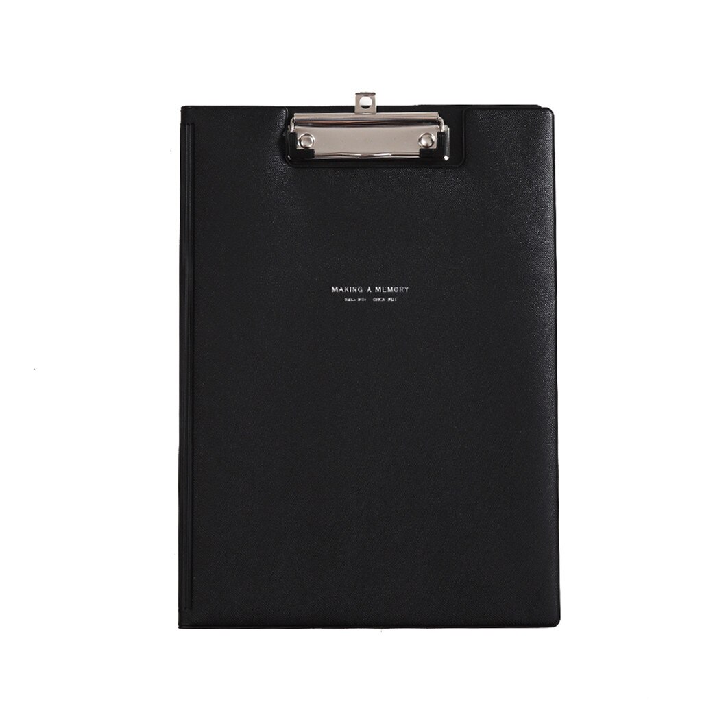A4 File Document Bag Pouch Bill Folder Holder Organizer Fastener Office Supplies accessories portable File Folder: Black