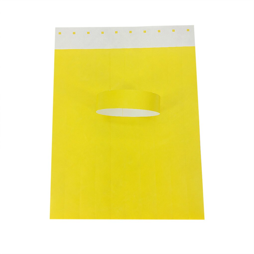 100Pcs/set Waterproof Disposable Events Wristbands Non-woven Fabric Paper Wristbands Amusement Park Admission Ticket: 4