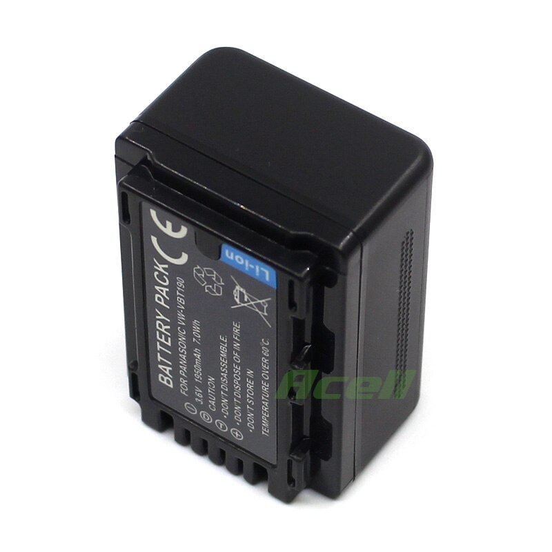 VW-VBT190 VW-VBY100 Batterij voor Panasonic HC-V110 V130 V160 V180 V210 V230 V250 V260 V380 V510 V520 V530 V550 V710 Camcorder