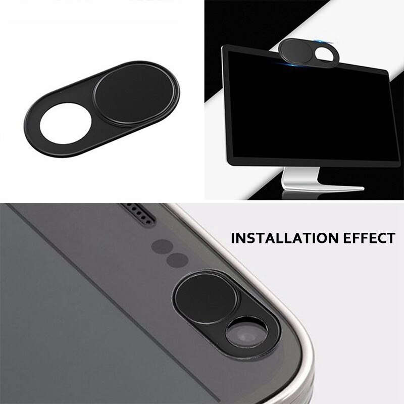 1/3/6 Pcs! Webcam Cover Anti Spy Metalen Materiaal Privacy Upgrade Telefoon Privacy Sticker Voor Iphone Smartphone Laptop Pc Tablet Len
