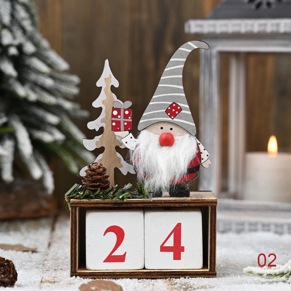 Kerstkalender vrolijke kerstversieringen voor thuis noel kerstmis jaar kerstman poppen elf deco kerst: 02