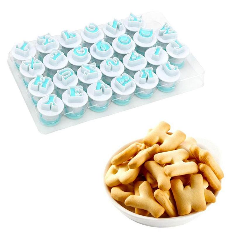 26 kleine en kleine letters spring biscuit mal taart print stans mal decoratieve fondant bakken  h8 a 8