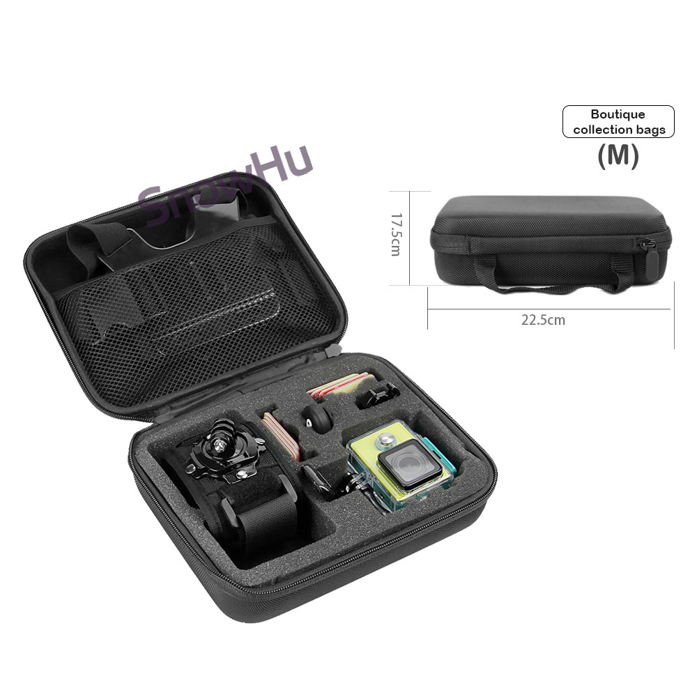 SnowHu Portable Storage Camera Bag For Gopro Case for Xiaomi Yi Action Camera For Go Pro Hero 8 7 6 5 4 SJCAM Accessories GP110