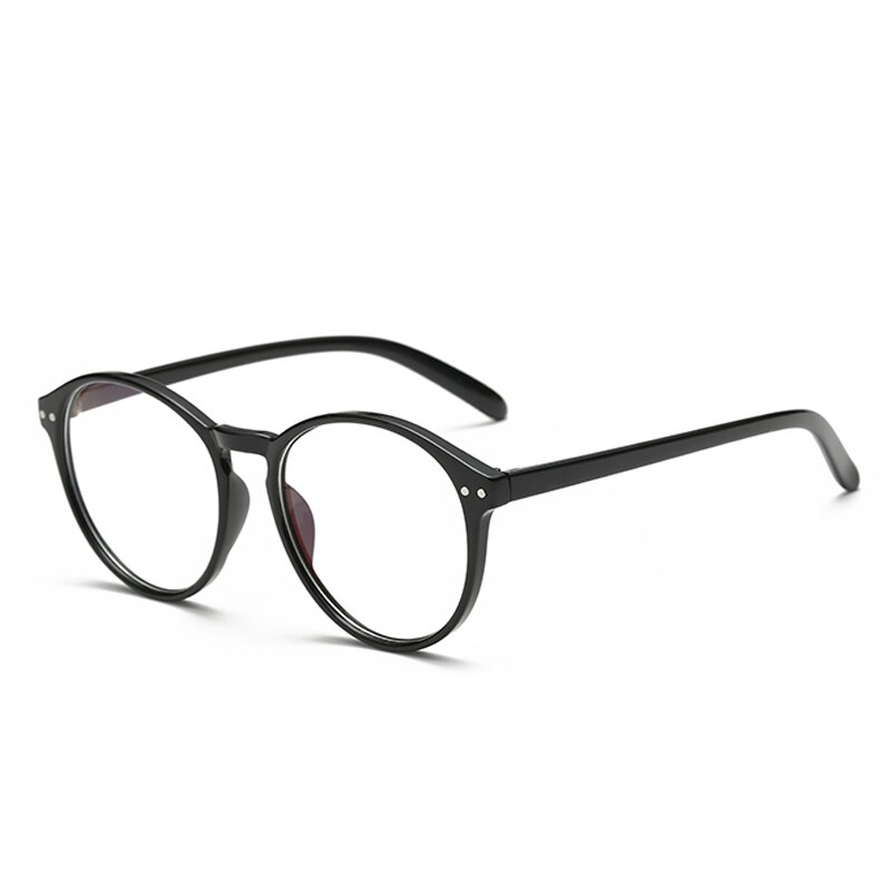 Iboode Mannen Leesbril Retro Ronde Frame Presbyopie Brillen 1.0 1.5 2.0 2.5 3.0 3.5 4.0 Dioptrie Bril Rood Blauw zwart: +100 / Black