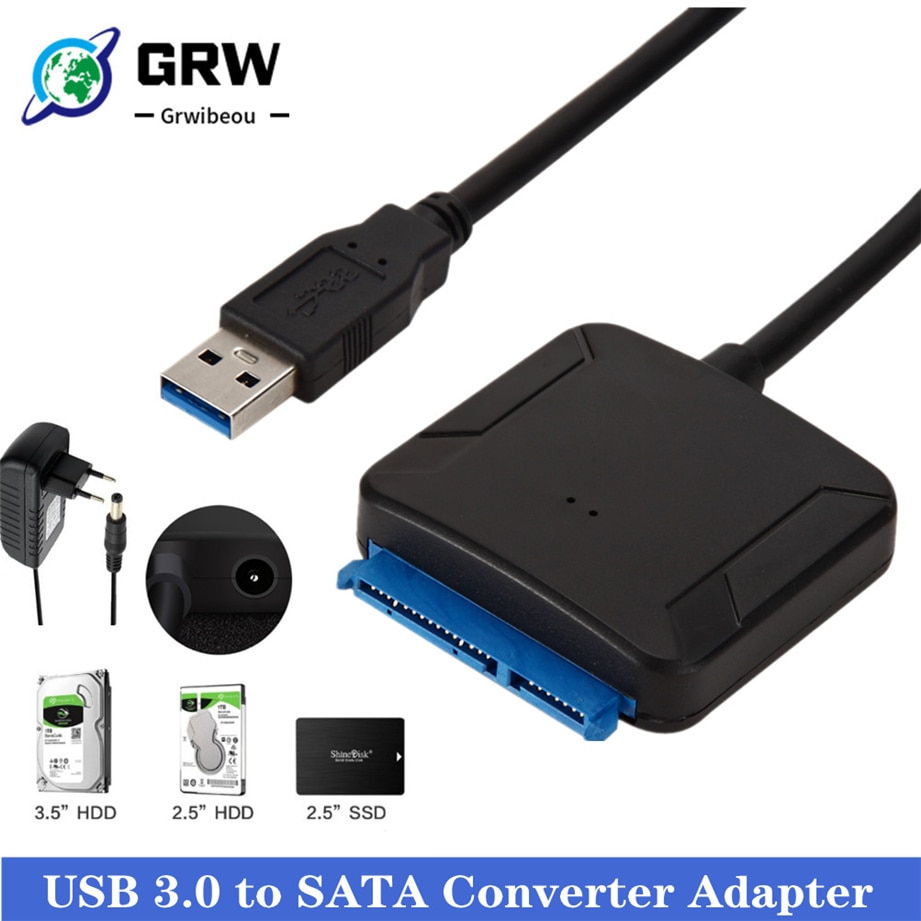 Usb 3.0 til sata adapter konverter kabel usb 3.0 harddisk konverter kabel til samsung seagate  wd 2.5 3.5 hdd ssd adapter