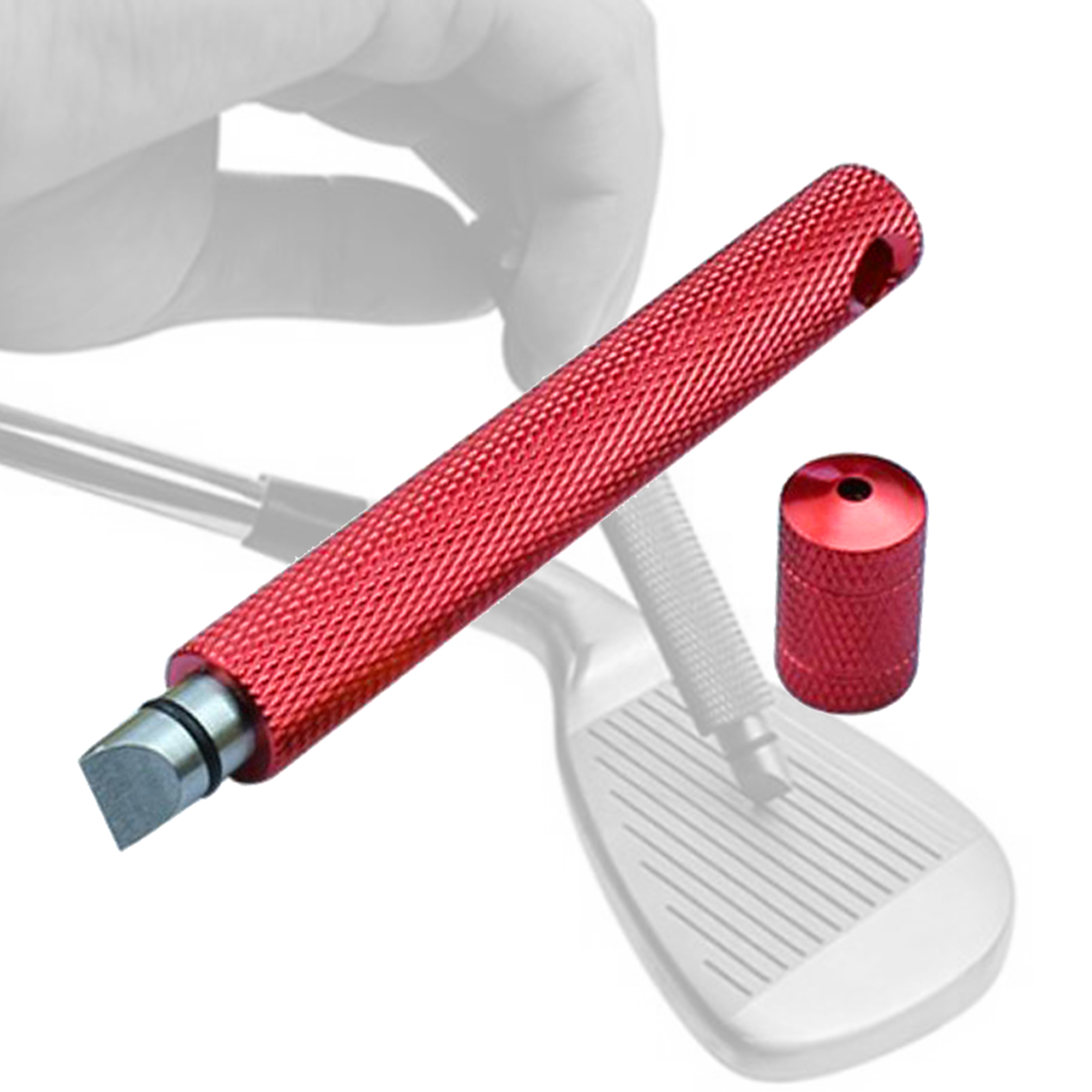 Golf Groove Sharpener Cleaner Fixed Tool, Club Iron Wedge Grooving Sharpening &amp; Cleaning Kit, V &amp; U Square