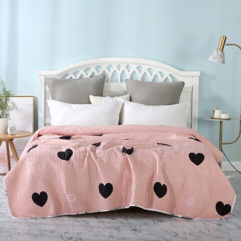 Bedsprei en sprei van microvezel, dun dekbed - tweepersoons/queensize 19: 5