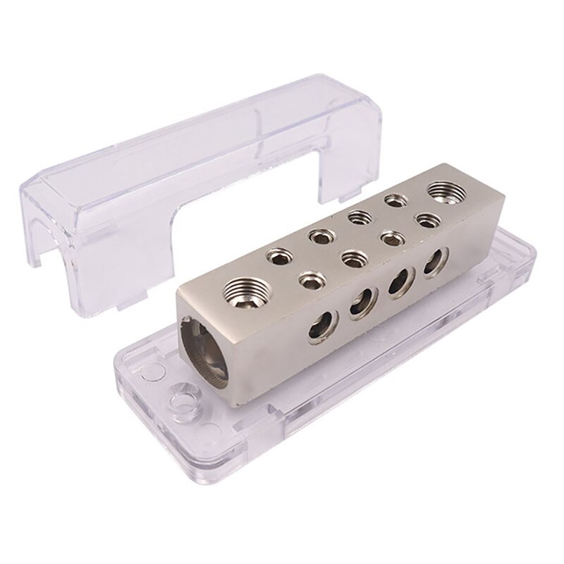 Car Audio Amplifier Power Distribution Block 2 in 8 Out Way Power Ground Distribution Blocks Car Amplifier Splitter